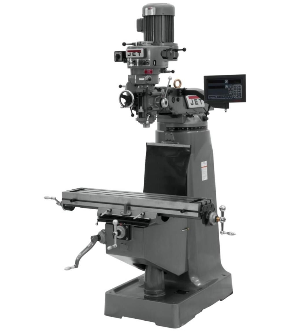 JET JTM-1 Mill with Newall DP700M 2-Axis DRO 2HP 230V 3 Ph, large image number 1