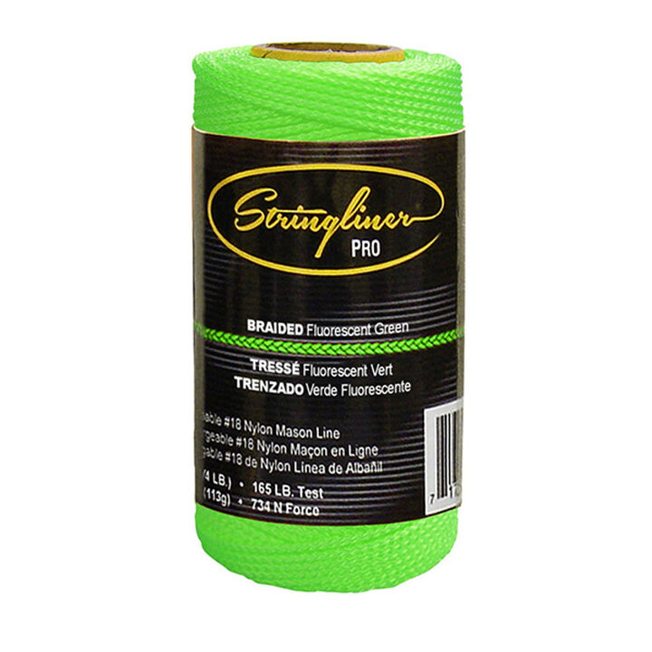 Stringliner #18 Construction Replacement Roll Braided Fluorescent Green 250 ft