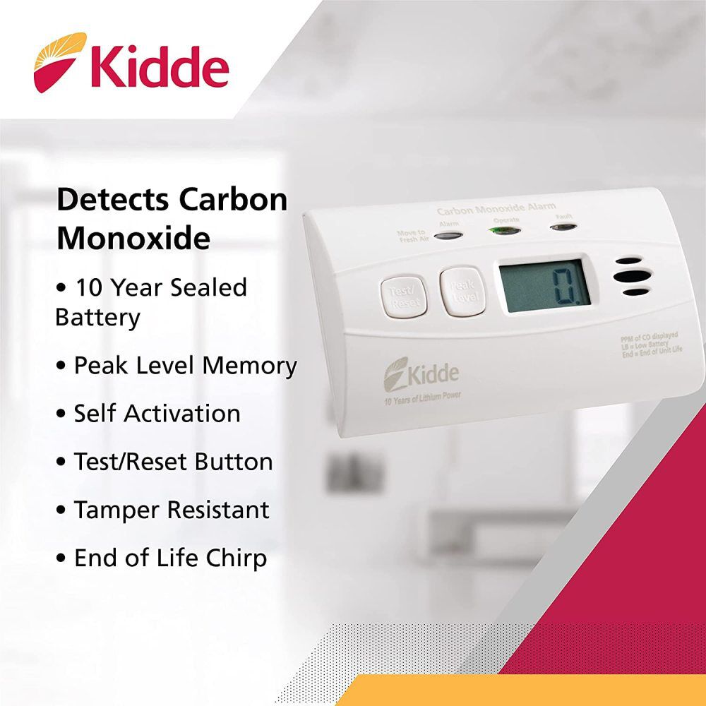 Kidde C3010D Sealed Lithium Battery Power CO Alarm with Digital Display, large image number 5