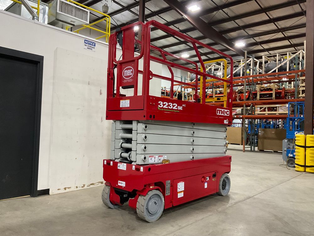 mec 3232SE 32 Ft. 550 Lbs 24V 240Ah Electric Slab Scissor Lift, large image number 3