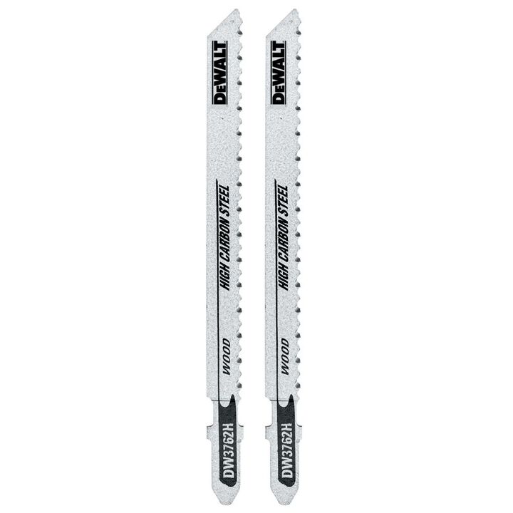 DEWALT 4 Inch 10 TPI HSC T Shank Laminate Down Cutting Wood Cuting Jig Saw Blade 2 Pieces