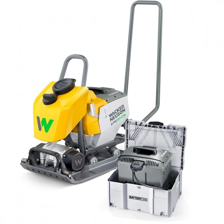 Wacker Neuson APS1340E Battery Vibratory Plate with 2 BOB14 Batteries & Quick Charger, large image number 3
