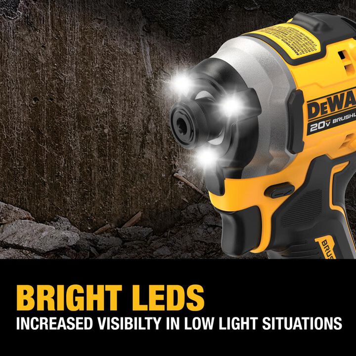 DEWALT 20V MAX 1/4in Impact Driver & 6-1/2in Brushless Cordless Circular Saw Combo Kit Bundle, large image number 17