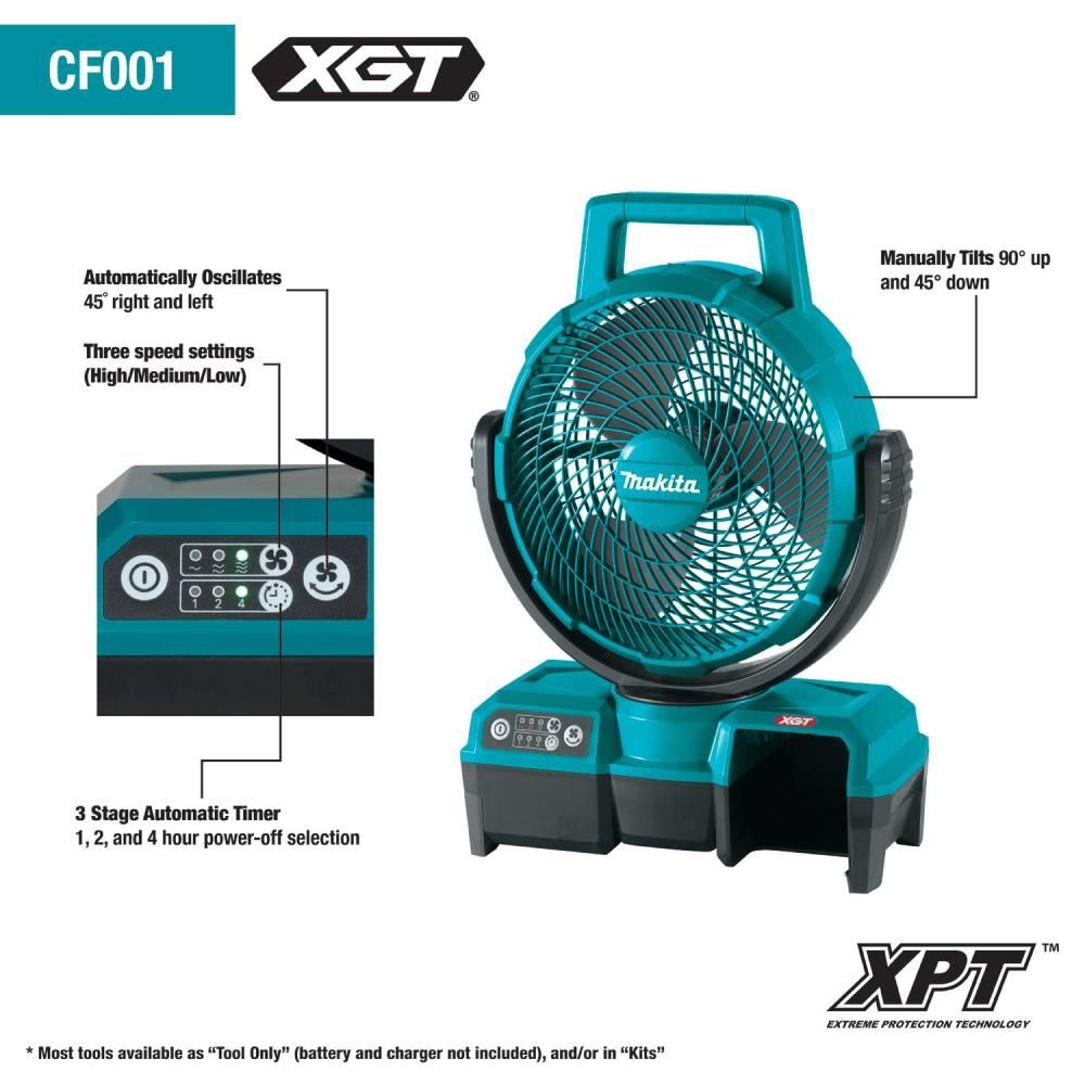 Makita XGT 40V max Fan 9 1/4in (Bare Tool), large image number 2