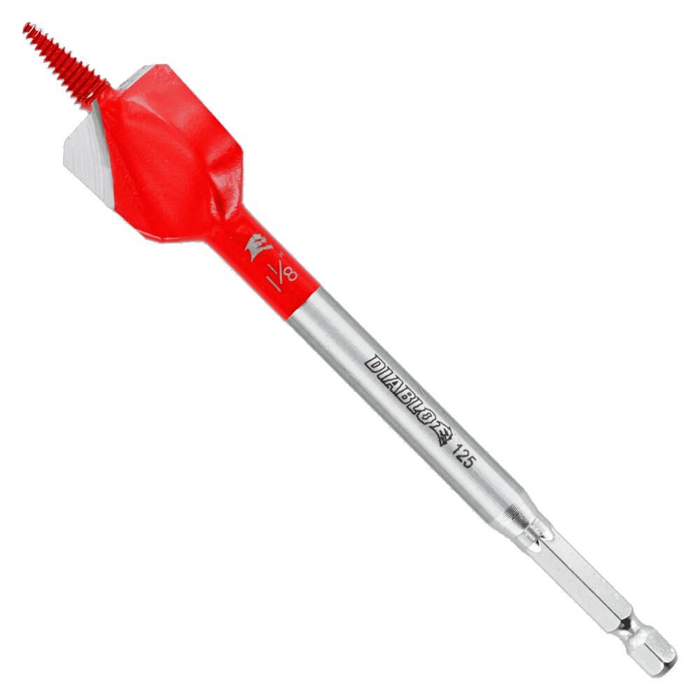 Diablo Tools 1 1/8inx6in Demo Demon Spade Bit for Nail Embedded Wood, large image number 1