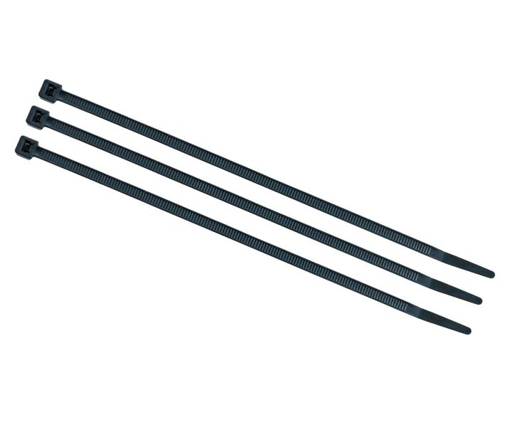 Southwire 7.6 Inch 50 Lbs Tensile Black UV Stabilized Cable Tie, 100 Pieces