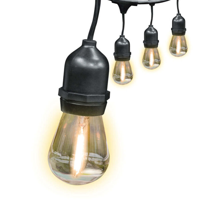 Feit Electric 24 Ft. 120V 12W 2200K 12 LED S14 String Light with Remote Soft White