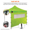 Ergodyne 10 Ft x 10 Ft Pop Up Tent Mesh Window Sidewall Hi-Viz Green, small image number 4
