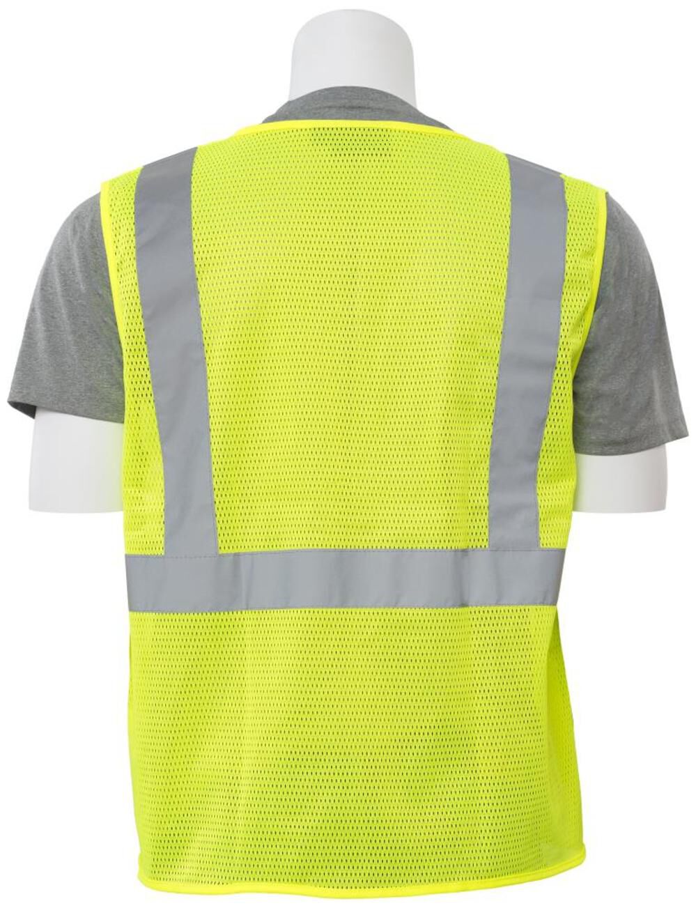 Delta Plus S363P Class 2 Mesh Hi Vis Lime Safety Vest with 4 Pockets, XL, large image number 2