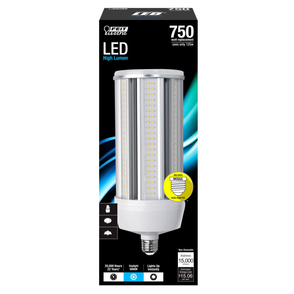 Feit Electric 750W 15000 Lumens LED Yard Light Bulb 1pk, large image number 2