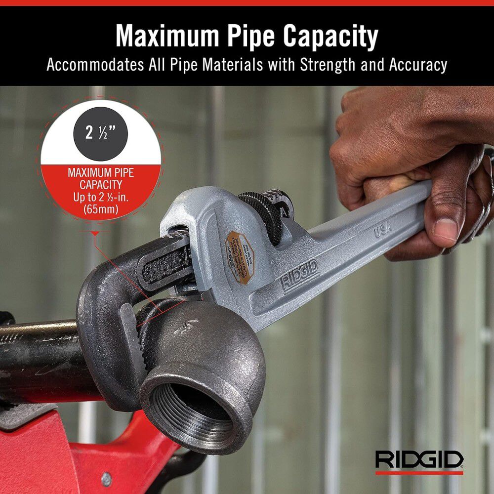 Ridgid 14 Inch and 18 Inch Aluminum Pipe Wrench Bundle, large image number 11