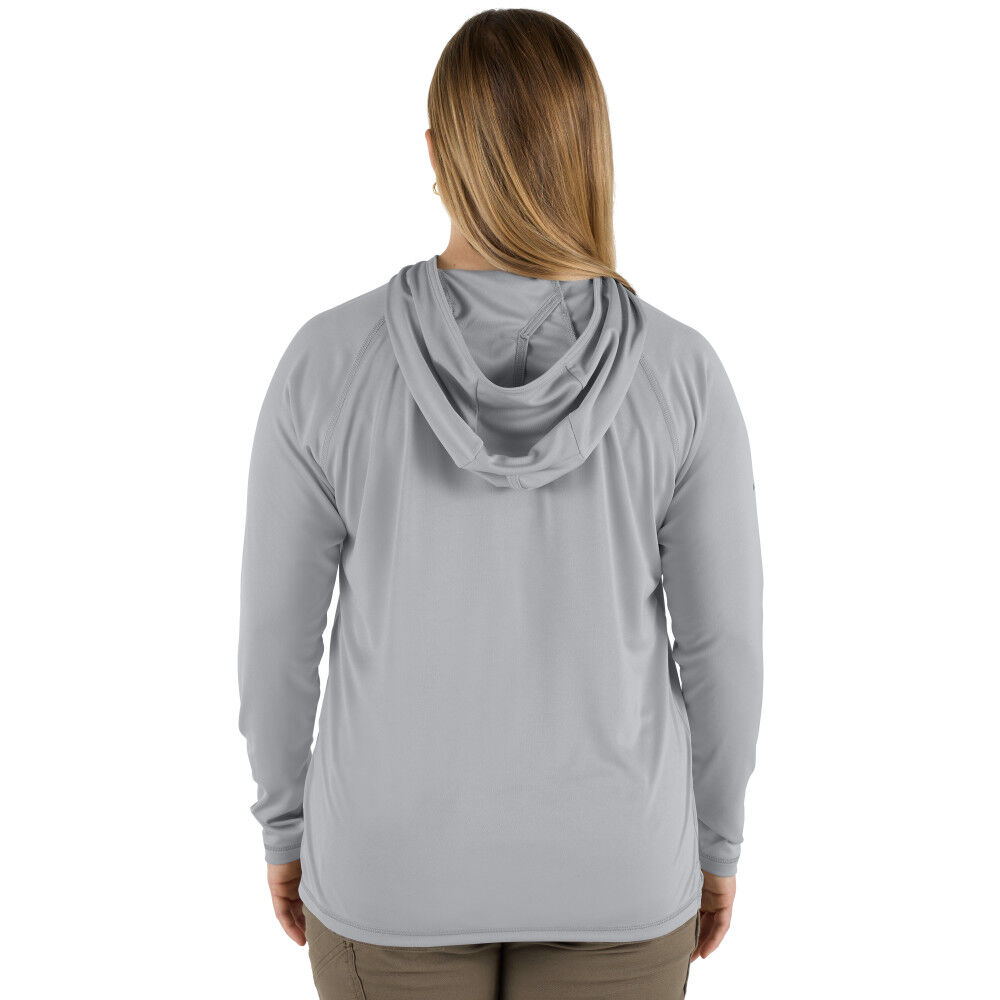 Milwaukee Women's WORKSKIN Hooded Shirt - Gray M, large image number 9