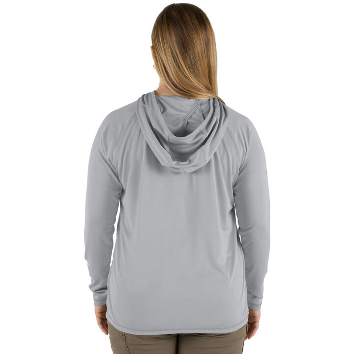 Milwaukee Women's WORKSKIN Hooded Shirt - Gray M, large image number 8