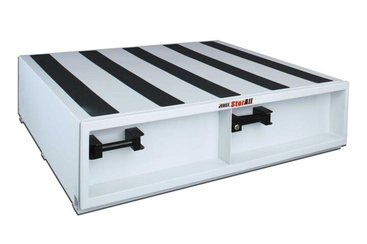 Crescent JOBOX StorAll 13 Tall Heavy-Duty Steel Drawer Storage 48inW x 13inH x 48inL - 9in Deep Drawer