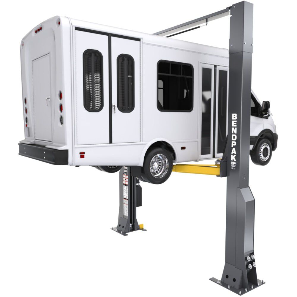 Bendpak 16AP-192 16000 Lbs High-Rise Clearfloor Two-Post Car Lift, large image number 2