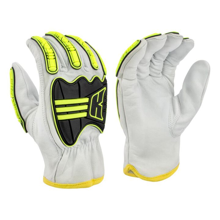 Radians KAMORI A6 White Grain Goatskin Driver, X-Large