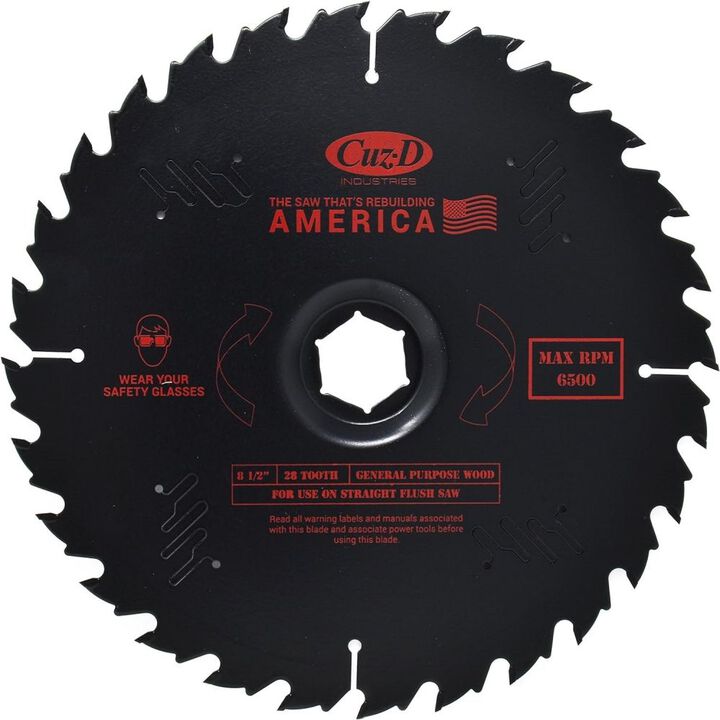 Cuz-D 8 1/2 Inch 28T Carbide Tipped Blade