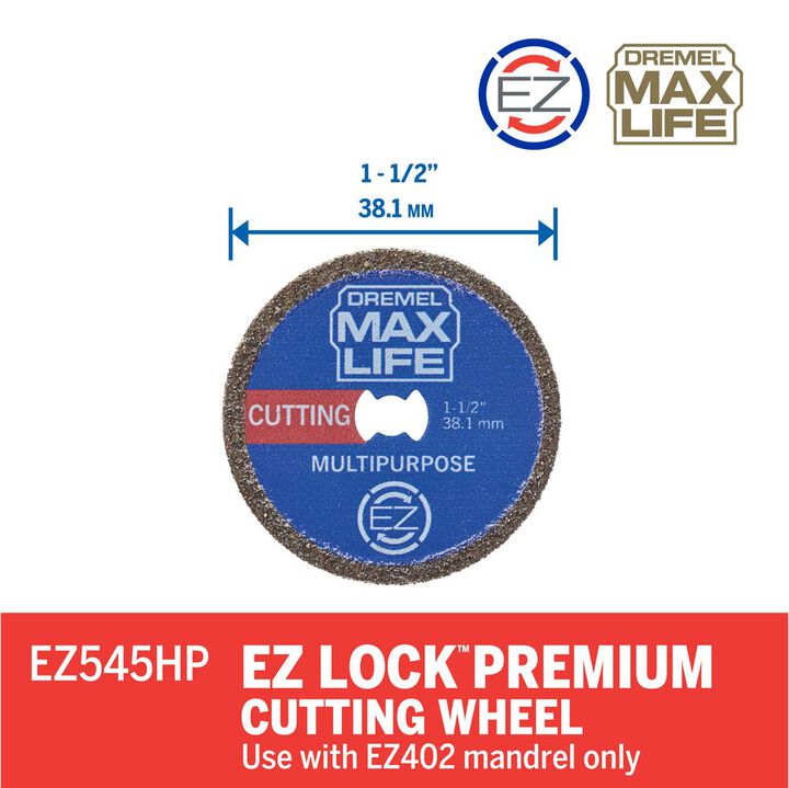 Dremel Max Life 1-1/2 Inch EZ Lock Wheel, large image number 1