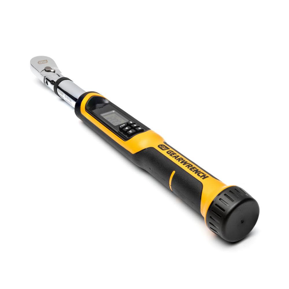 GEARWRENCH 3/8in Flex Head Electronic Torque Wrench with Angle 10-100 ft/Lbs, large image number 3