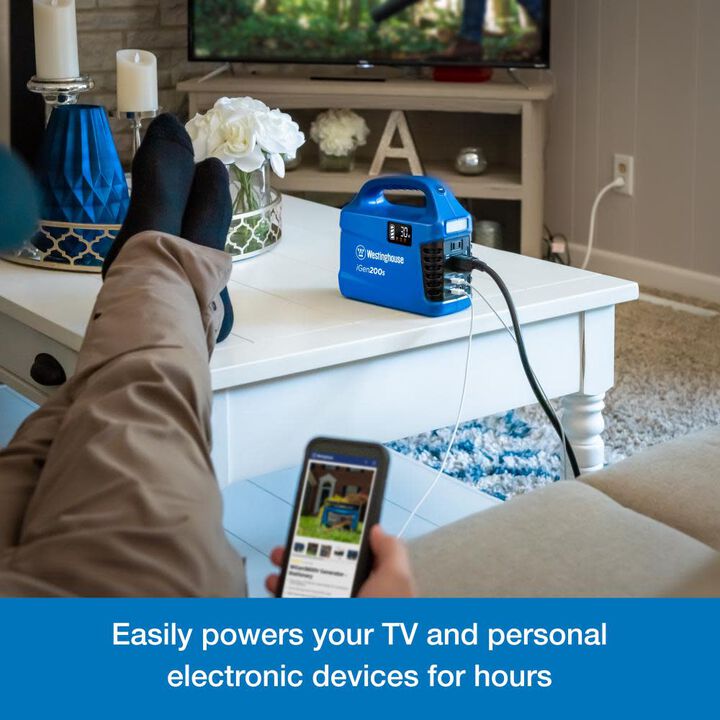 Westinghouse Outdoor Power 300 Watt Lithium-Ion Battery Solar Portable Power Station, large image number 1