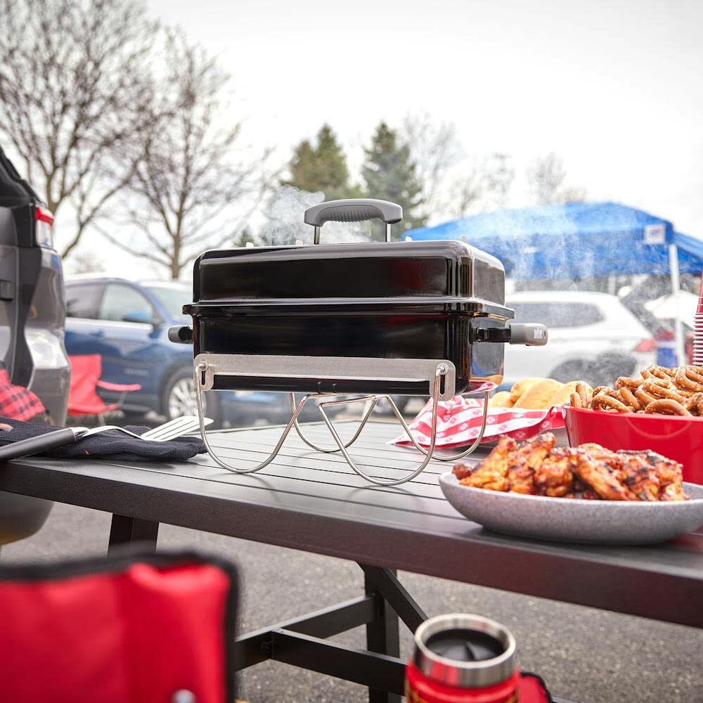 Weber Go-Anywhere 21 Inch Lightweight Charcoal Grill, Black, large image number 5