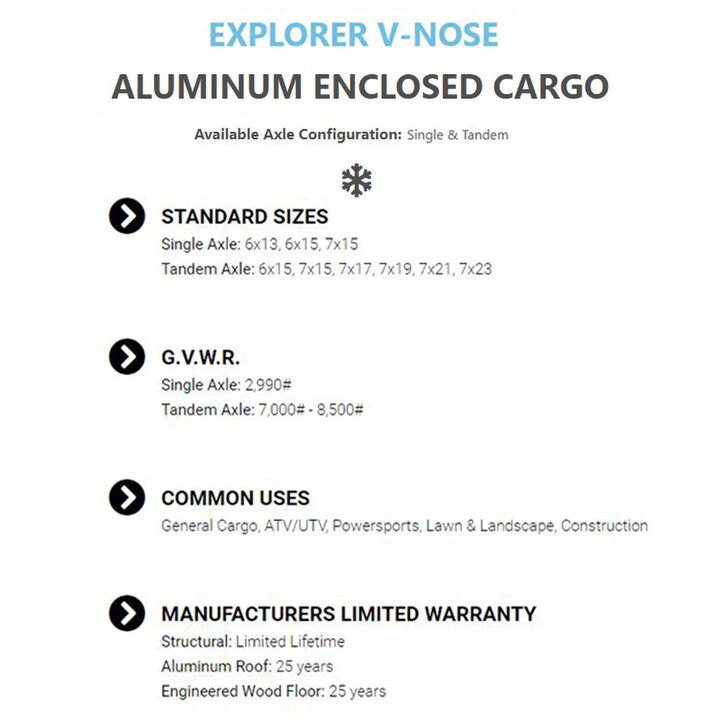 Legend Premium Trailers 7'x17' Flat Top Series Aluminum V-Nose, large image number 7