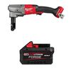 Milwaukee M18 Fuel 10 Gauge Nibbler & Redlithium XC8.0 Battery Pack Bundle, small image number 1