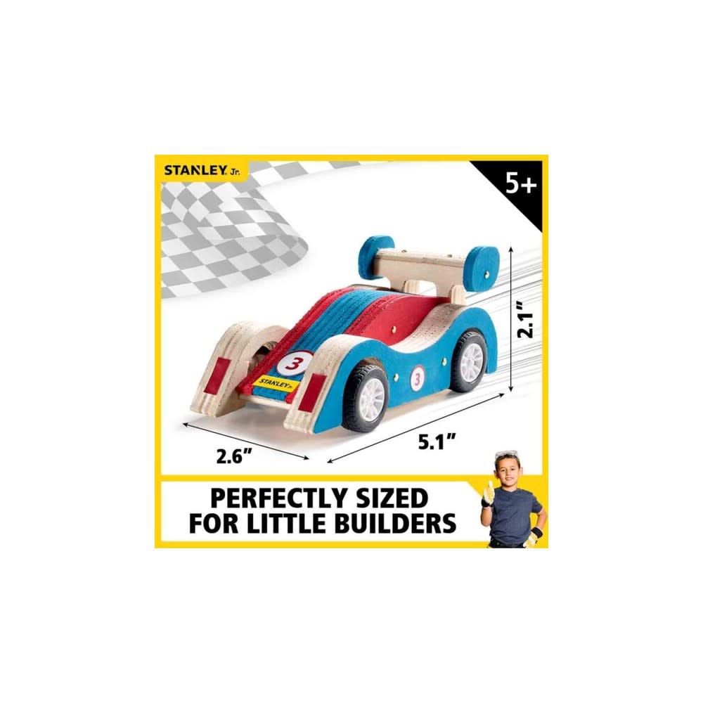 Stanley Jr Pull-Back Sports Car Kit & 5-Piece Tool Set, large image number 9