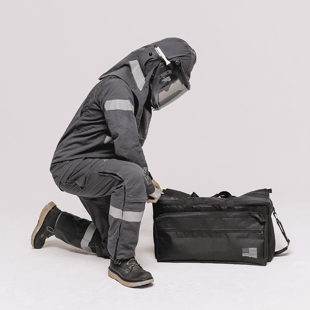 OEL 40 Cal Jacket and Bib Overall Kit Mens Charcoal Gray Small, large image number 2
