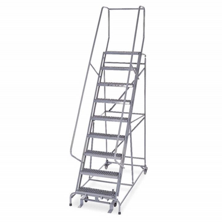 Cotterman Series 1000 9 Step X 32in W A6 Tread Step Ladder with handrails, large image number 1