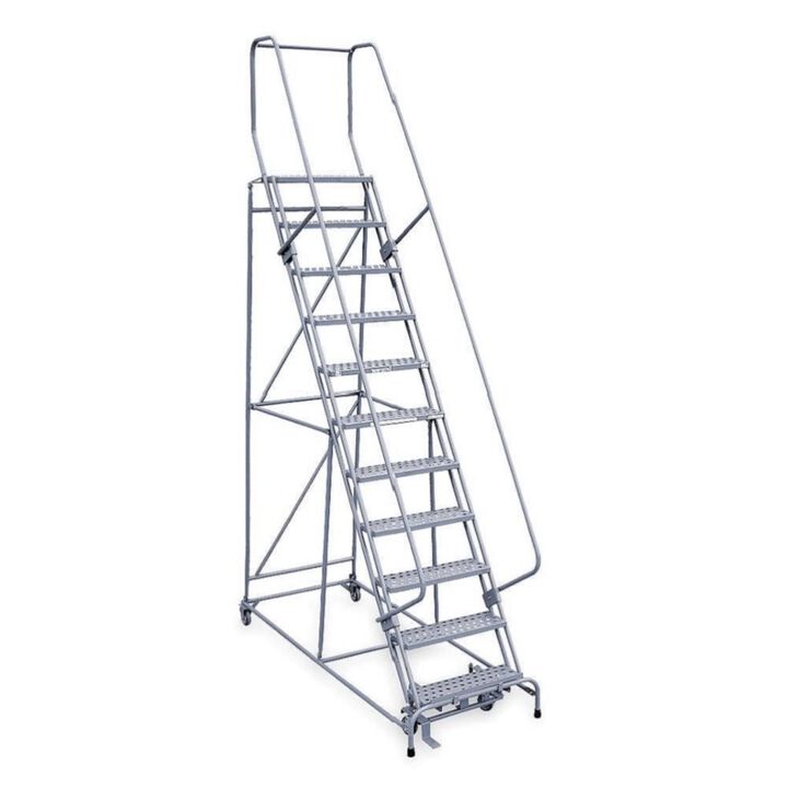 Cotterman Series 1000 11 Step X 26in W A6 Tread Step Ladder w/handrails, large image number 1