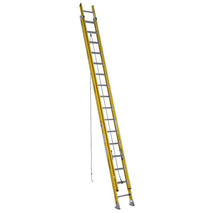 Werner 32 Ft. Type IAA Fiberglass Round Rung Extension Ladder, large image number 0