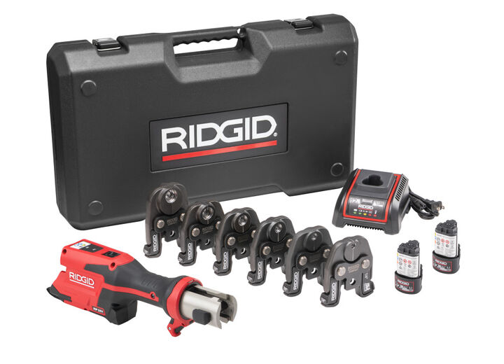 Ridgid RP 251 Press Tool Battery Kit with RLS Jaws ( 1/4 Inch - 7/8 Inch)