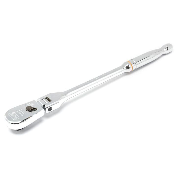 GEARWRENCH 3/8in Drive 90 Tooth Flex Head Teardrop Ratchet - 11in, large image number 1
