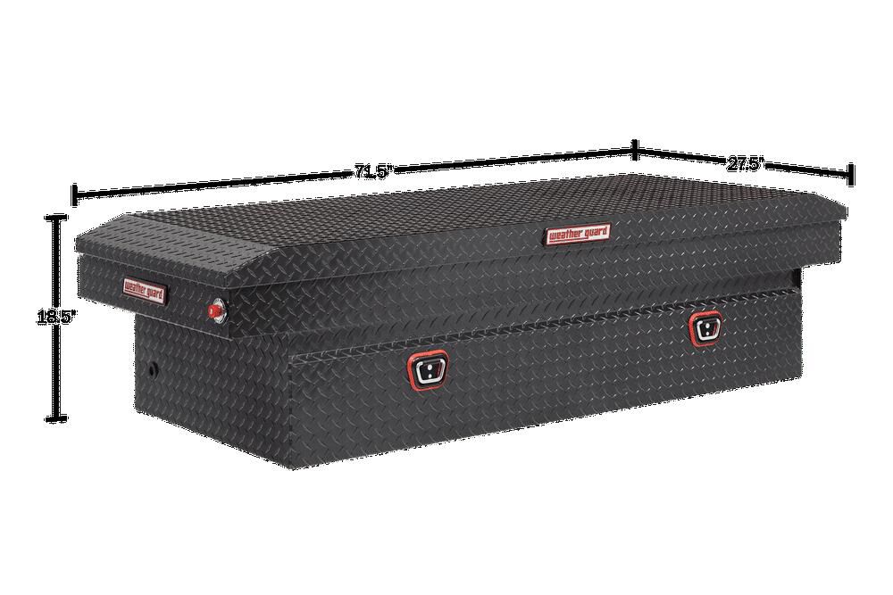 Weather Guard Saddle Truck Tool Box Aluminum Full Extra Wide, large image number 5