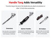 Tekton 1/4 Inch x 3 Inch Flex Head Non-QR Stubby Ratchet with Handle Tang, small image number 2