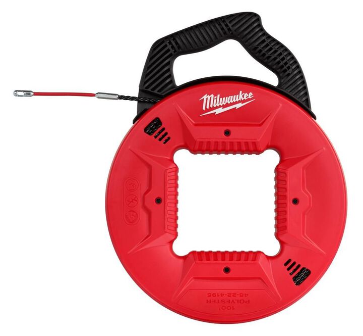 Milwaukee 100 Ft. Polyester Fish Tape with Flexible Metal Leader, large image number 0