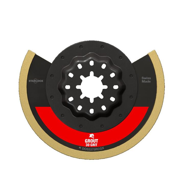 Diablo Tools 3-3/8in Starlock Carbide Grit Oscillating Blade for Grout