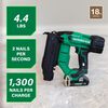 Metabo HPT 18V Brad Nailer Compact 18 Gauge Cordless Kit 2Ah, small image number 2