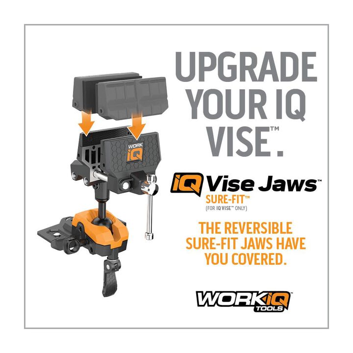 Work IQ Double-Sided Purpose-Built Reversible Sure Fit IQ Vise Jaw, large image number 3