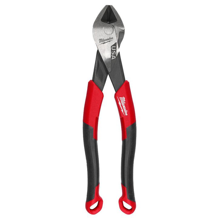 Milwaukee 8 Inch Angled Head Diagonal Comfort Grip Cutting Pliers (USA), large image number 10