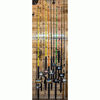 Green Touch 100% Steel & Vinyl Wall Mount Fishing Rod Rack, small image number 1