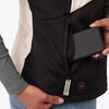 Mobile Warming Womens Aria Hybrid Black and Cream Heated Vest Kit, small image number 5