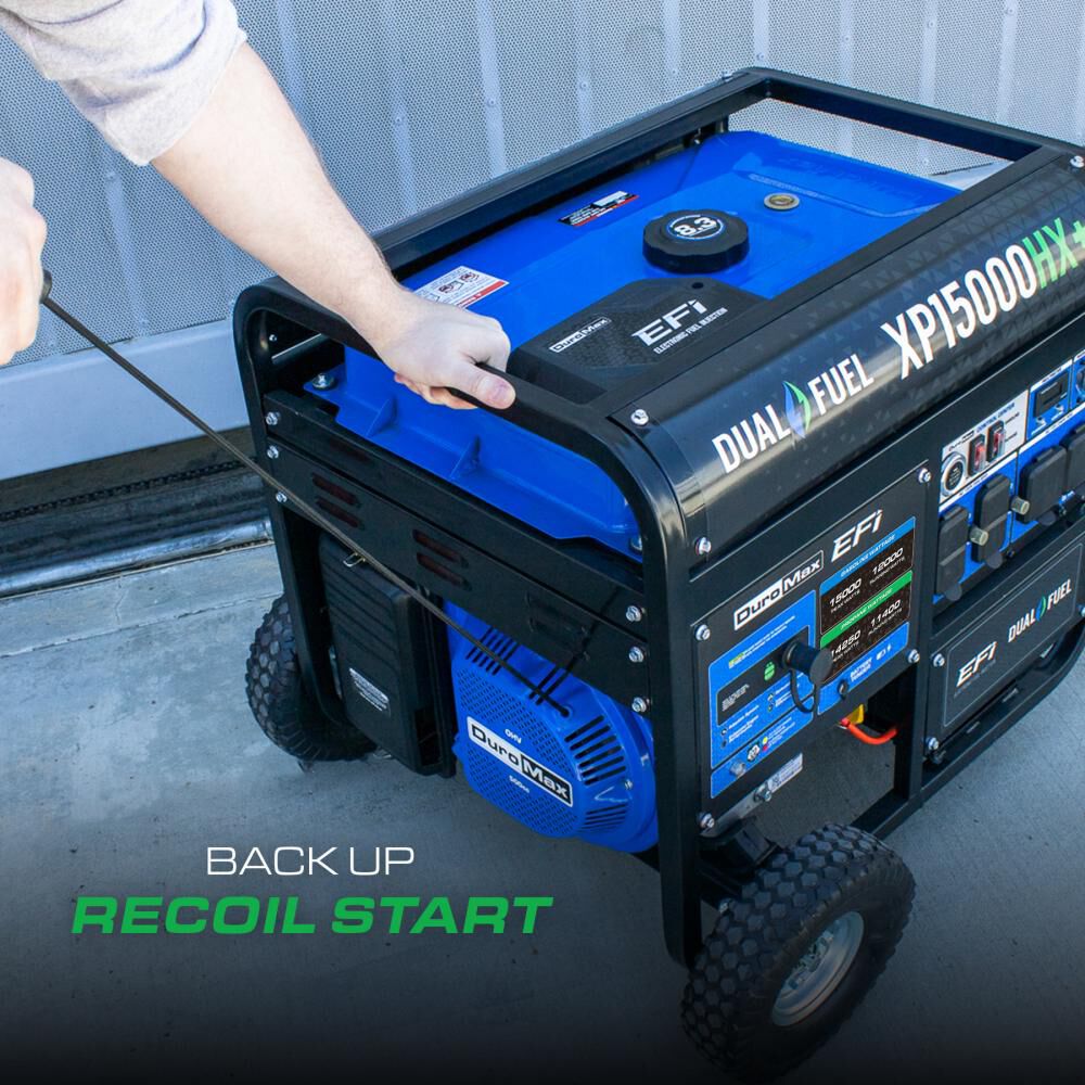 Duromax 15000 Watt Dual Fuel 50 State Portable Generator with CO Sensor, large image number 14