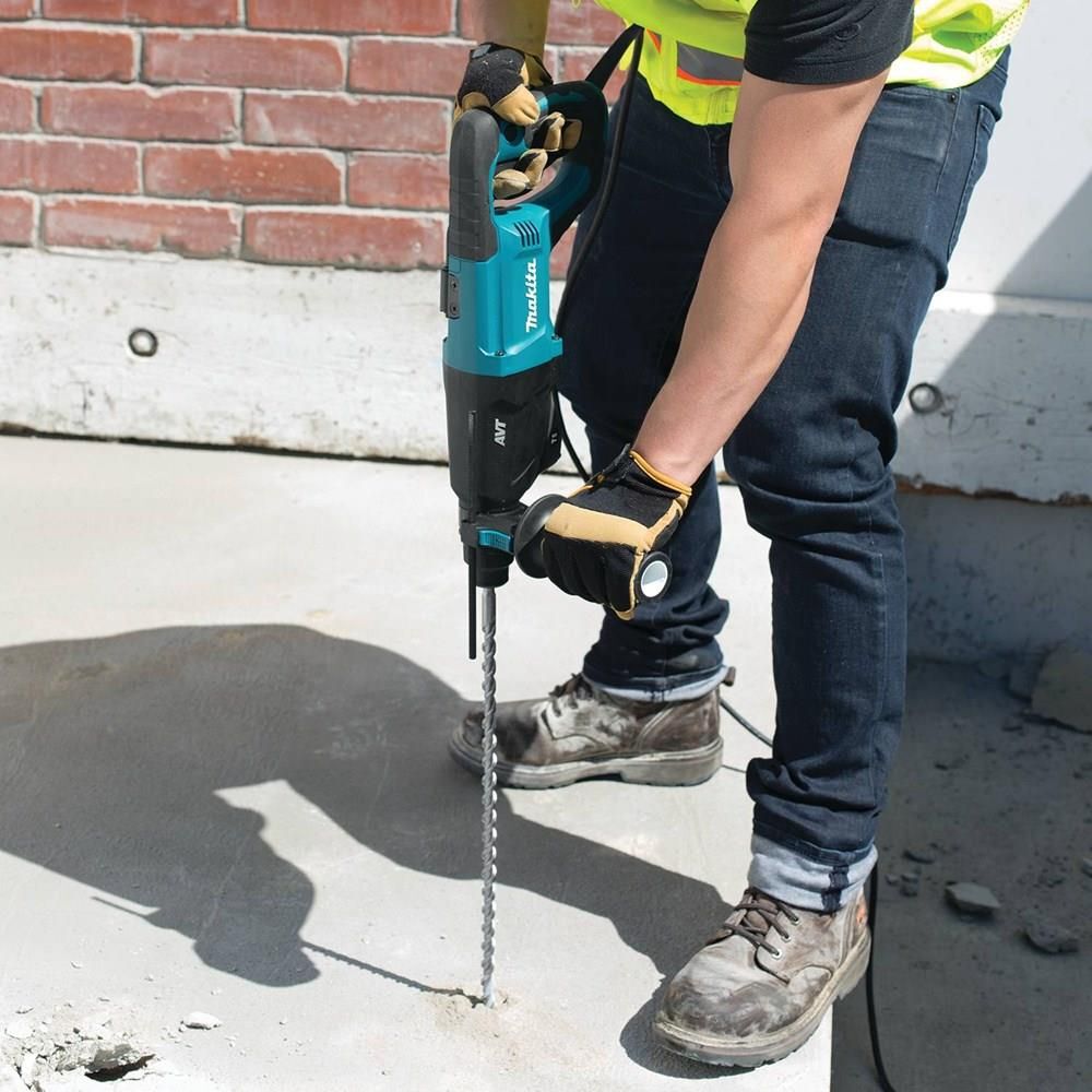 Makita 1In AVT SDS+ Rotary Hammer and 4-1/2In Angle Grinder Package, large image number 7