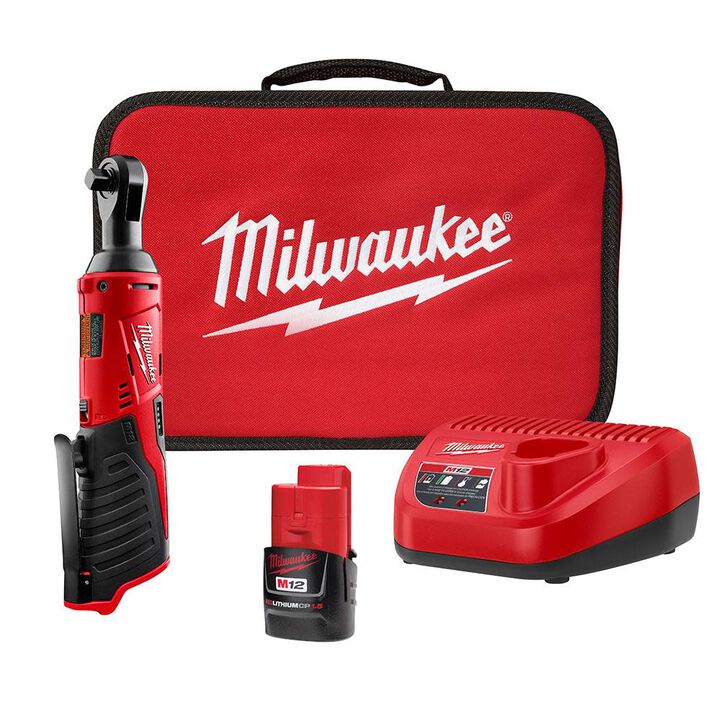 Milwaukee M12 Cordless 3/8 in. Ratchet Kit