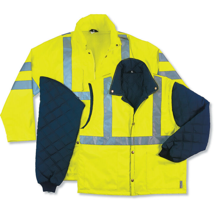 Ergodyne GloWear 8385 Class 3 4-in-1 Jacket, swatch