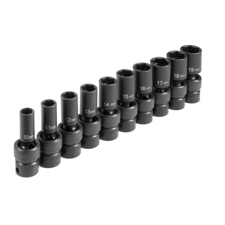 Grey Pneumatic 3/8in Drive Semi-Deep Length Universal Set