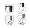 Gator Magnetics MEGA 45 Lbs 3 Inch Black Steel Magnetic Open Hook, small image number 3