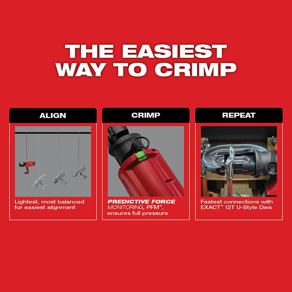 Milwaukee M18 FORCE LOGIC 750 MCM Crimper Kit - Reconditioned, large image number 7